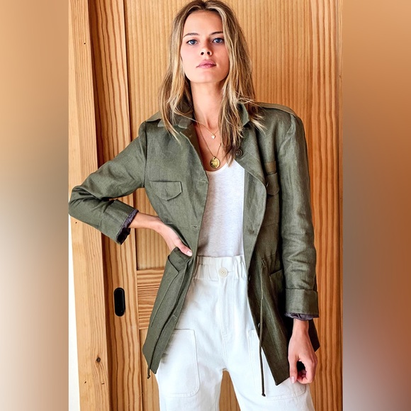 EMERSON FRY LITTLE ARMY JACKET - LINEN - Picture 9 of 12